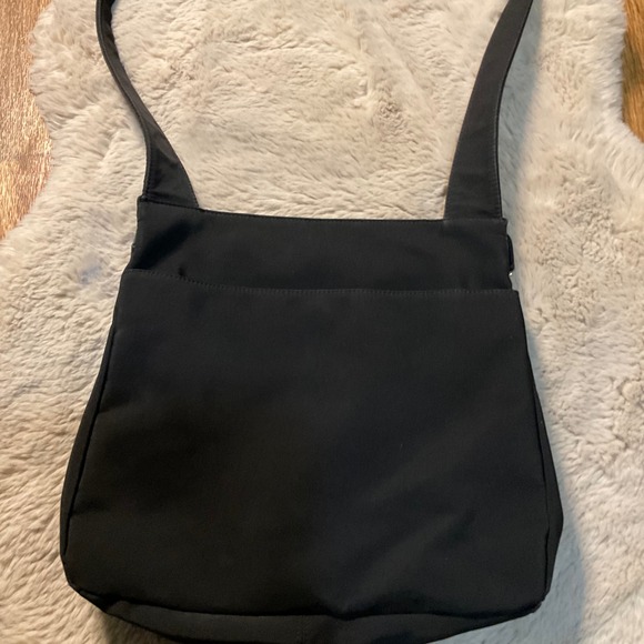 Hobo International Black Crossbody Shoulder Bag Travel Nylon - Picture 7 of 10